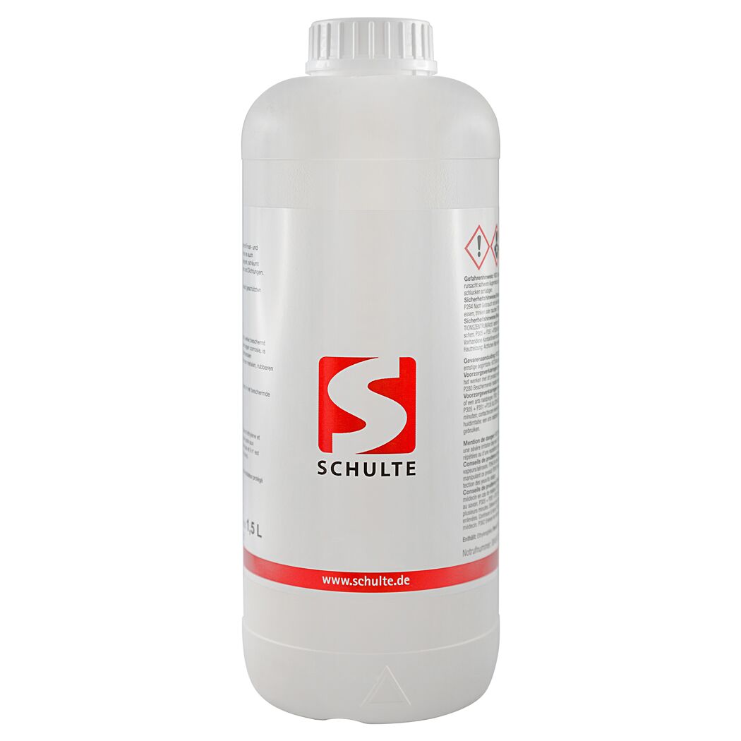 Eine 1,5-Liter-Flasche Glykol von Schulte