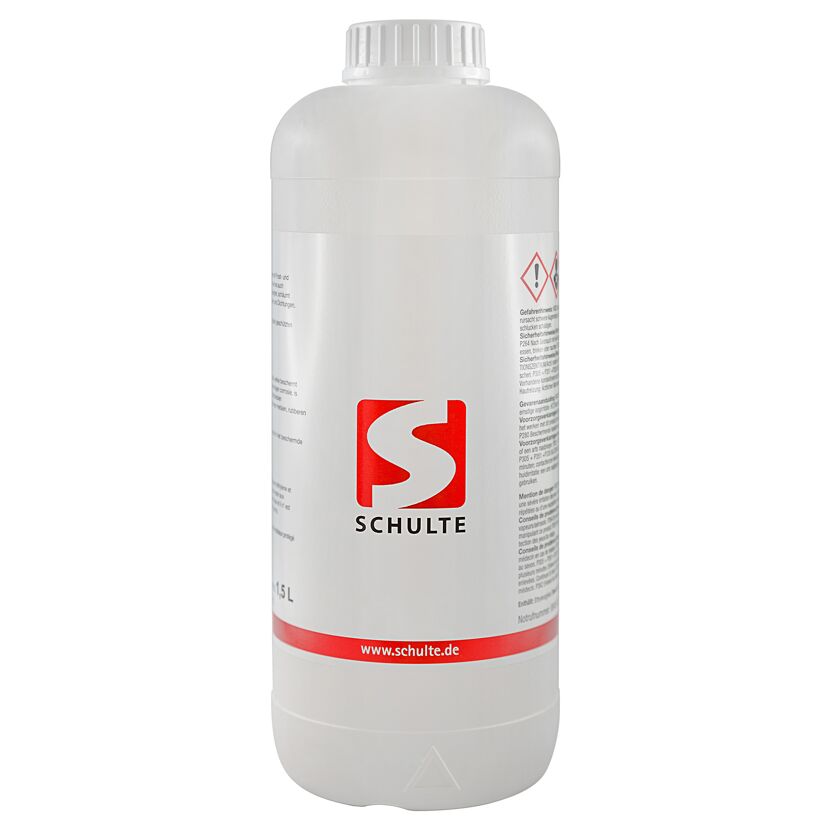 Eine 1,5-Liter-Flasche Glykol von Schulte