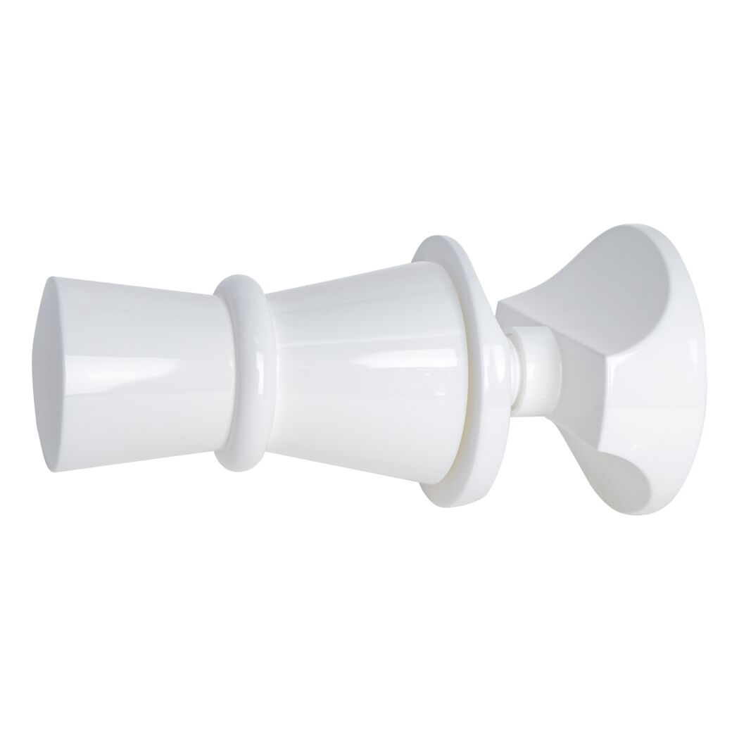 Weißer Handtuchknopf