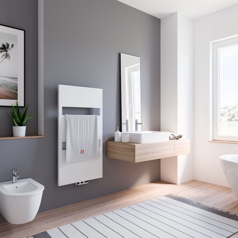 Modernes Badezimmer mit Handtuchheizkörper