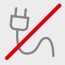 Durchgestrichenes Steckersymbol