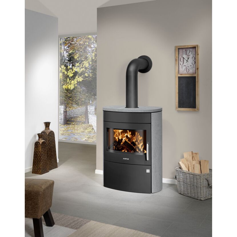 Kaminofen 'Agero 2.0' Stahl/Speckstein 7 kW