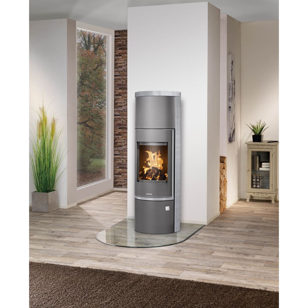 Kaminofen 'Faro W 2.0' Stahl/Speckstein 7 kW