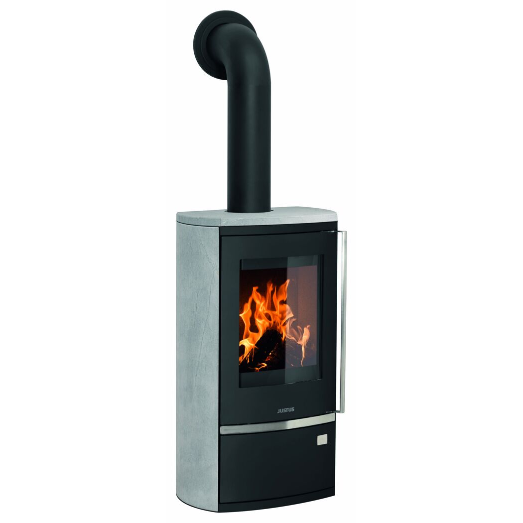 Kaminofen 'Reno R' Stahl/Speckstein 6 kW