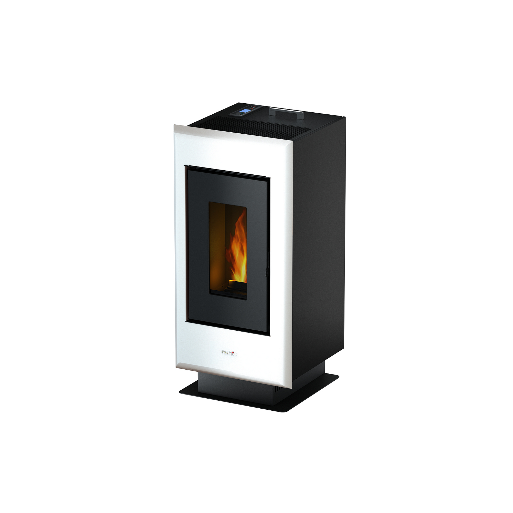 Pelletofen 'Elan Evo' Stahl schwarz/weiß 6,5 kW + product picture