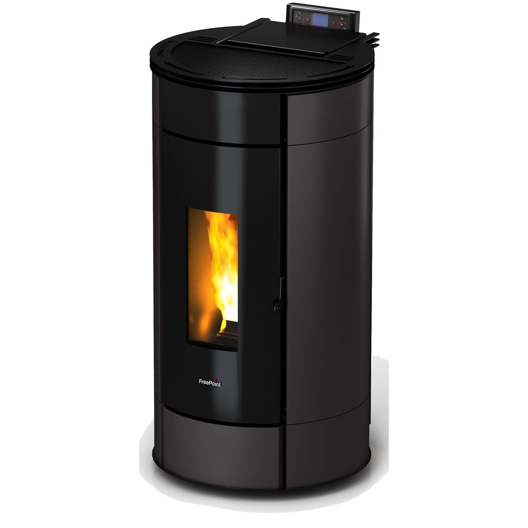 Pelletofen 'Globe' Stahl schwarz 10,5 kW