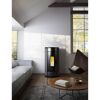 Pelletofen 'Globe' Stahl schwarz 10,5 kW