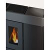Pelletofen 'Moon' Stahl schwarz 10 kW