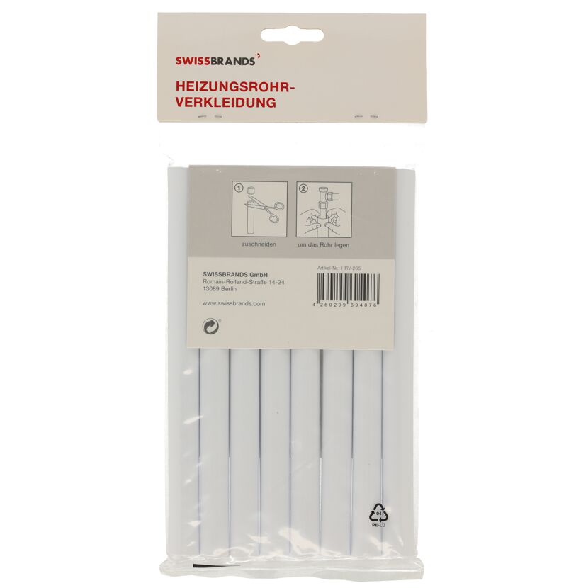 Heizungsrohrverkleidung in Verpackung