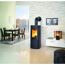 Schwarzer Kaminofen Lova RUA ECOplus 7KW von Hark