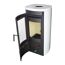 Kaminofen 'Tiamo EX' Kacheln/Vermiculite schwarz/weiß 6 kW