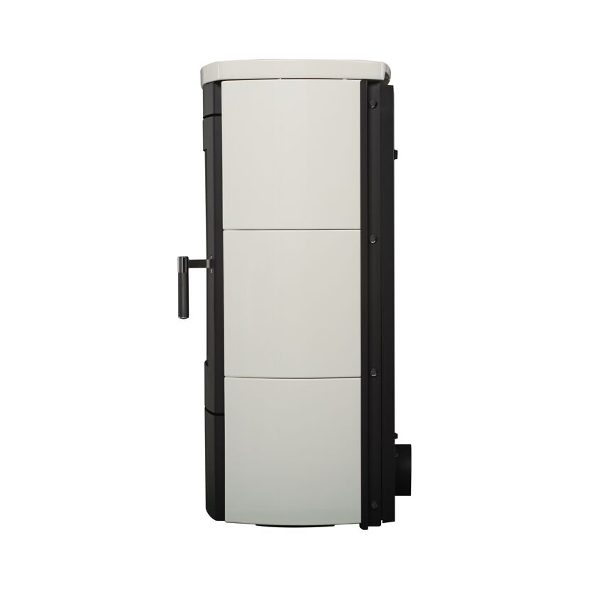 Kaminofen 'Tiamo EX' Kacheln/Vermiculite schwarz/weiß 6 kW