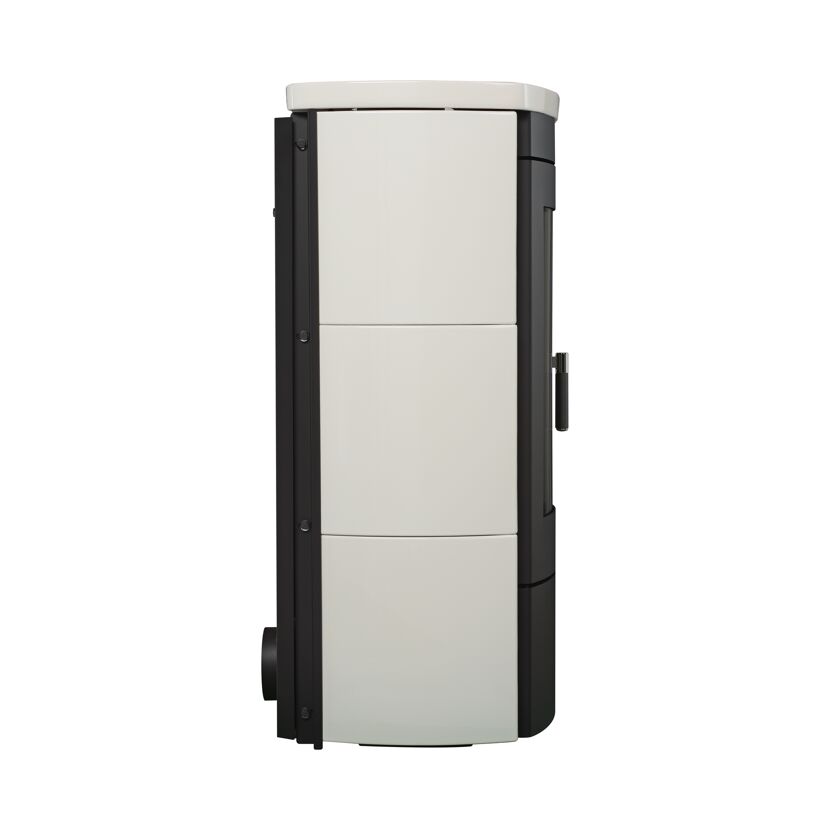 Kaminofen 'Tiamo EX' Kacheln/Vermiculite schwarz/weiß 6 kW