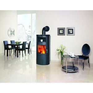 Kaminofen 'Vito WW ECOplus' wasserführend Kacheln/Spezialkeramik braun 14 kW