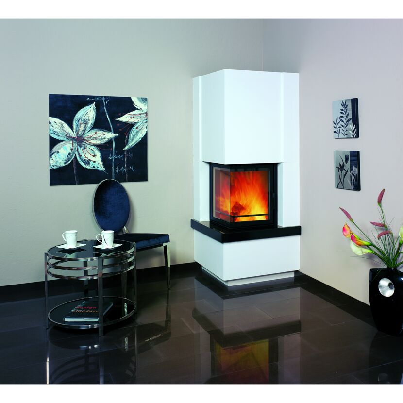 Kaminofen-Bausatz 'Easy 500' Granit/Schamotte weiß 5 kW