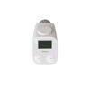 Weißer Heizkörperthermostat mit Display und Bluetooth-Symbol