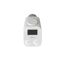 Weißer Heizkörperthermostat mit Display und Bluetooth-Symbol