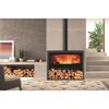 Kaminofen Chopin EcoDesign mit Brennholz darunter