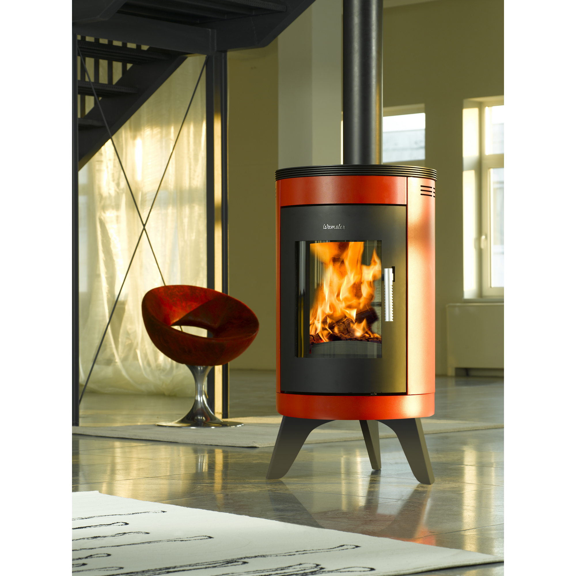 Kaminofen 'City' rot 7 kW + product picture
