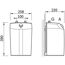 Kleinspeicher 5l, UT Tronic Bosch mit Maßen