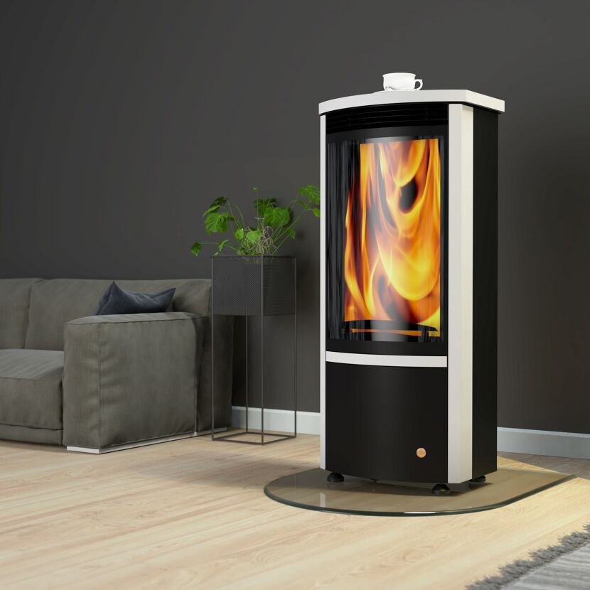 Elektrokamin mit Flammensimulation