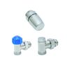 Thermostatventil-Set 'Eck' 1/2" chrom