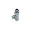 Chromfarbenes Thermostat-Set Durchgang