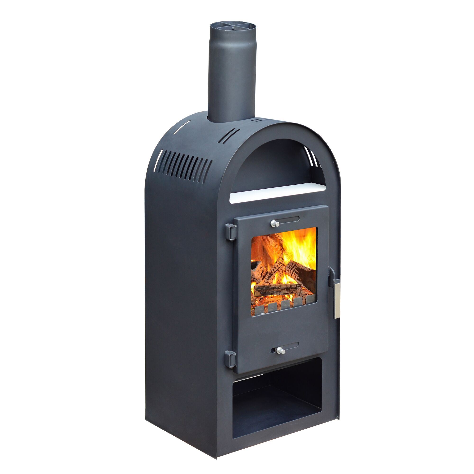 Kaminofen Magna 3.0 mit brennendem Feuer