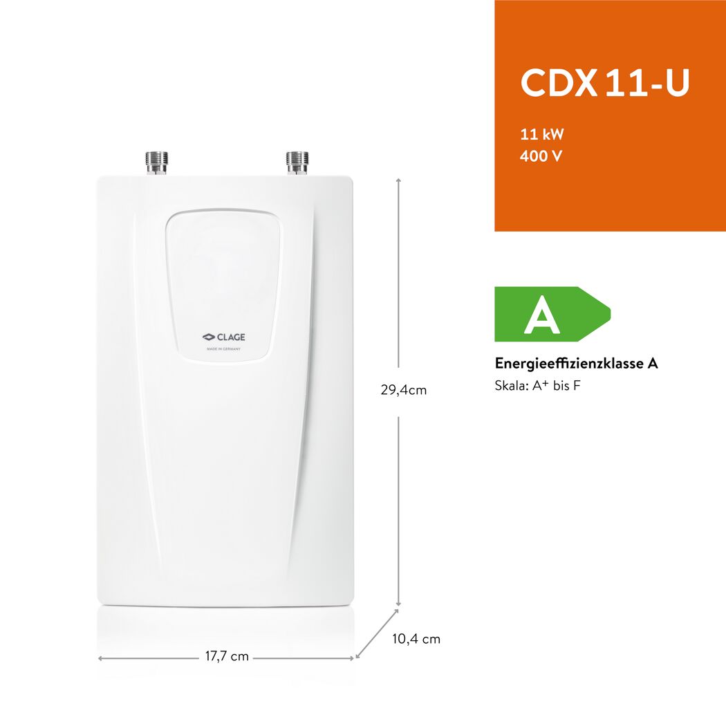 Kompaktdurchlauferhitzer 'CDX11-U' 11 kW