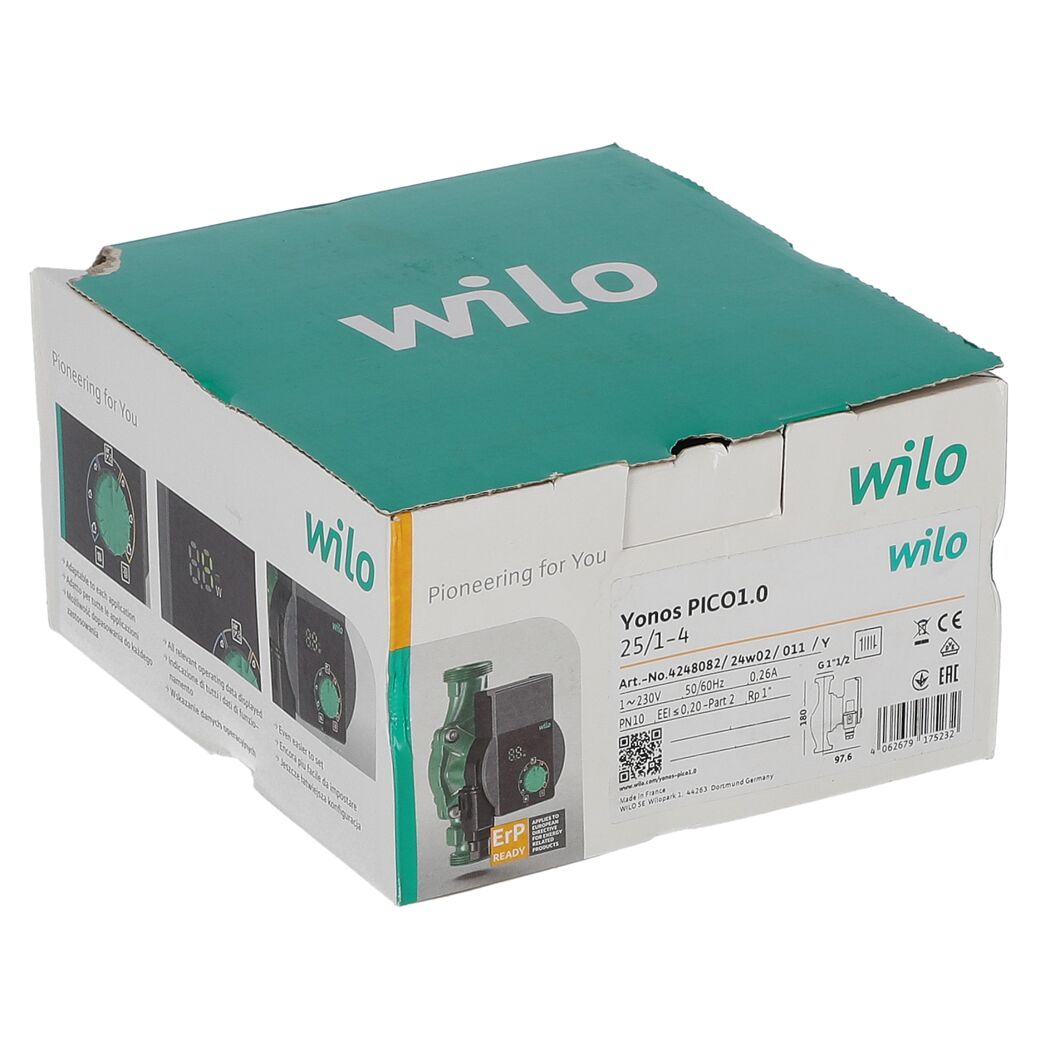 Wilo Yonos PICO 1.0 Heizungspumpe in Verpackung
