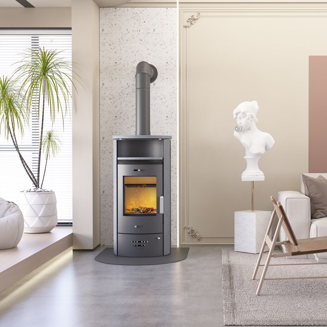 Kaminofen Casablanca GTS 7.5kW im Wohnzimmer