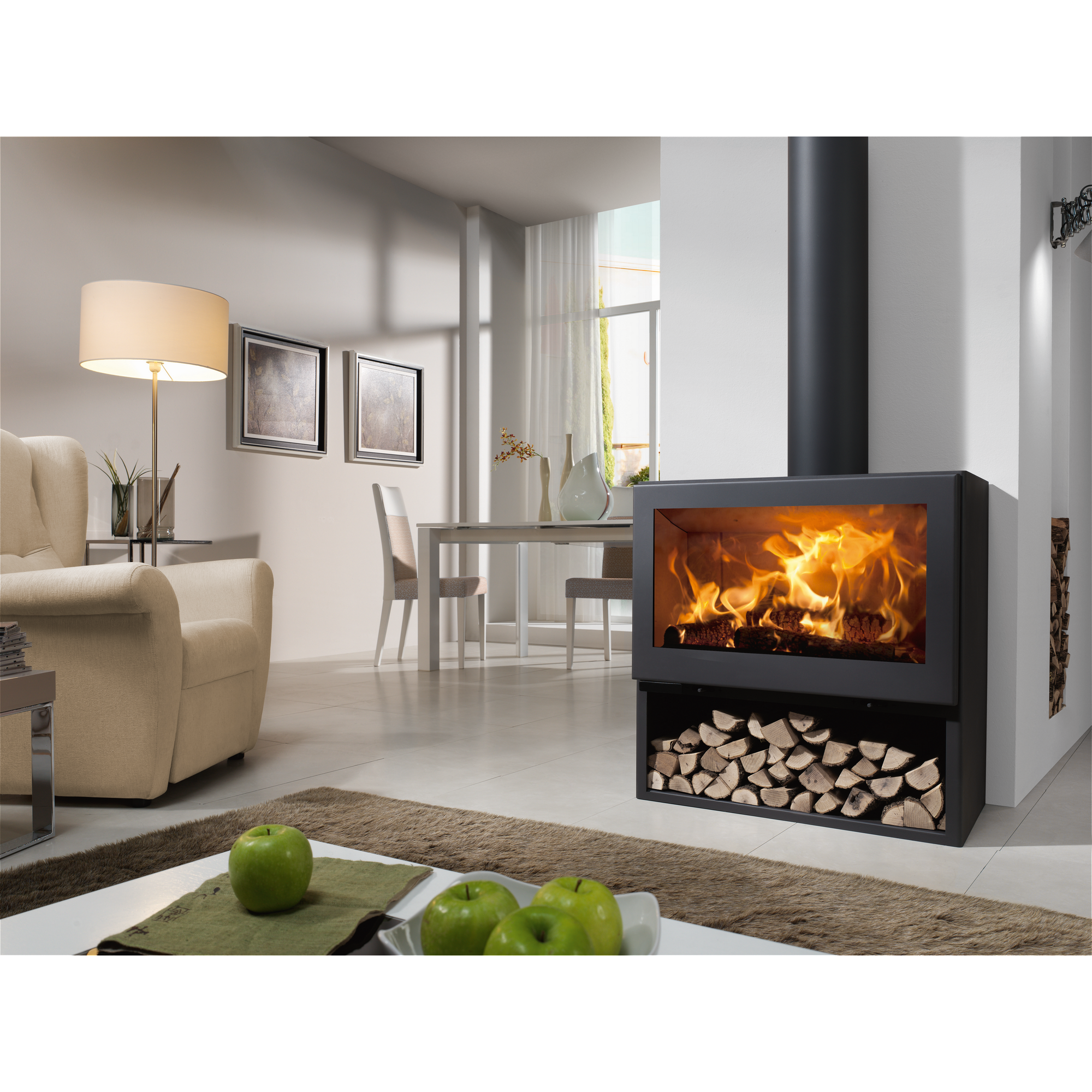 Kaminofen 'Fenix' schwarz 7,2 kW + product picture