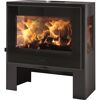 Kaminofen Capri 3V mit brennendem Feuer