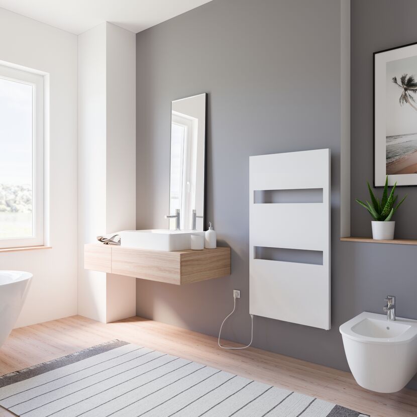 Modernes Badezimmer mit Handtuchheizkörper