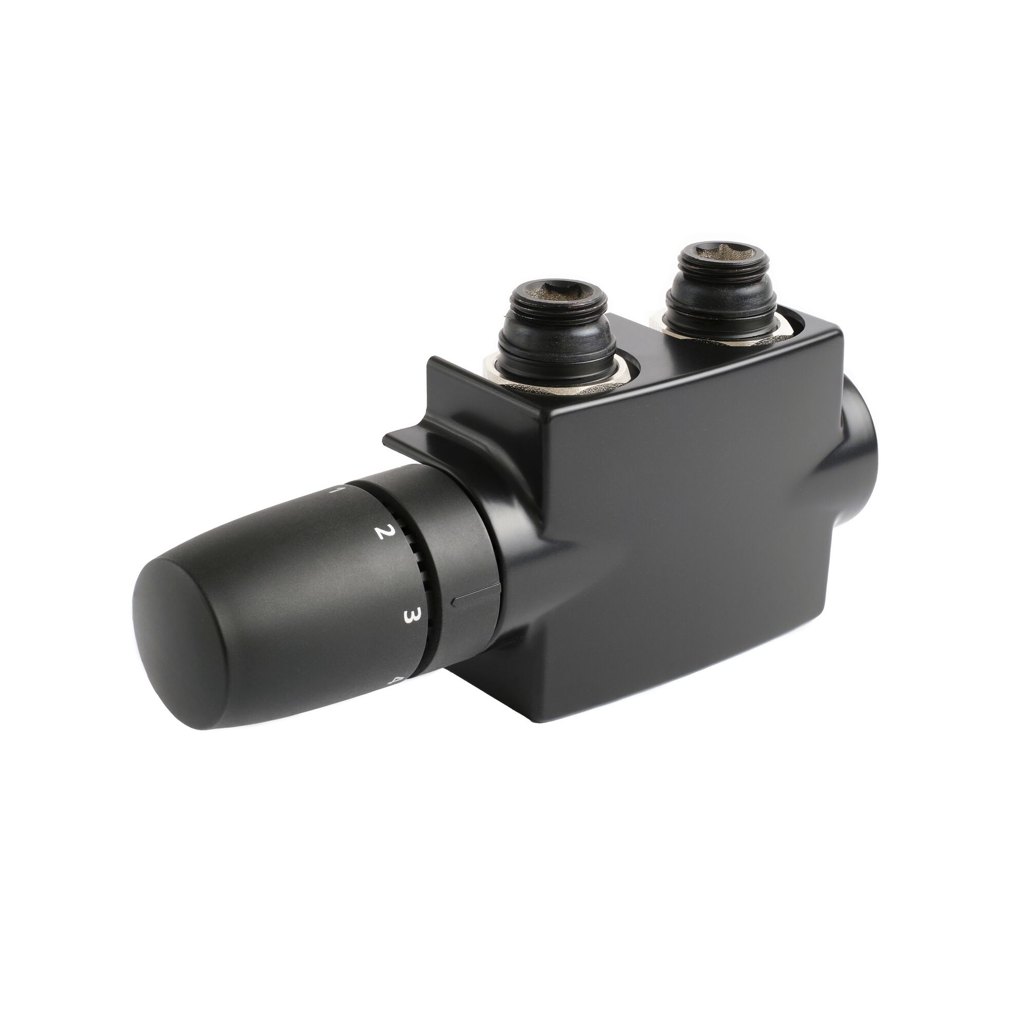 Schwarzes Mittenanschluss-Set mit Drehknopf