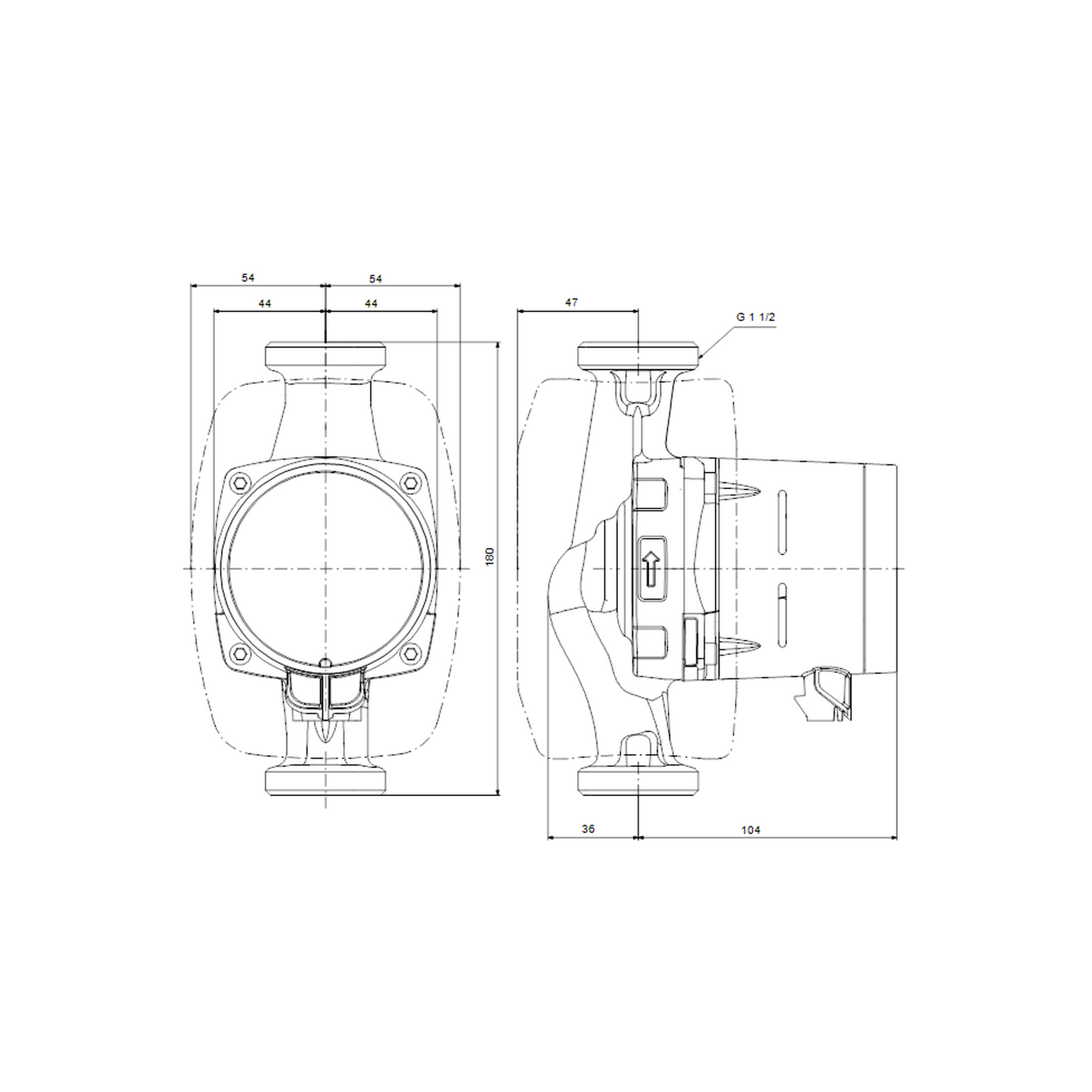 Hocheffizienz-Umwälzpumpe 'Alpha 2 25-60' 180 mm 230 V + product picture