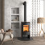 Kaminofen 'Nyborg 3.0 Rosewood' schwarz/braun 7,5 kW