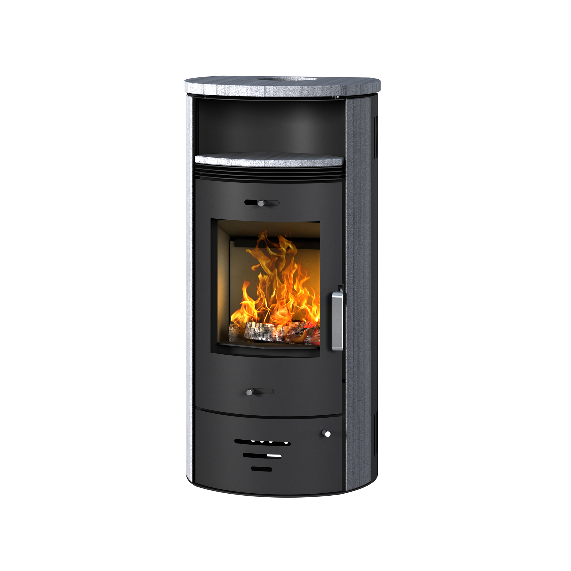 Kaminofen 'Casablanca 3.0 Deluxe' schwarz/grau 7,5 kW + product picture