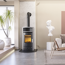 Kaminofen 'Casablanca 3.0 Deluxe' schwarz/grau 7,5 kW