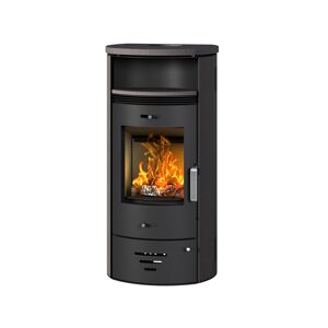 Kaminofen 'Casablanca 3.0 Rosewood Deluxe' schwarz/braun 7,5 kW