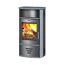 Kaminofen Modena STS6 mit brennendem Feuer.
