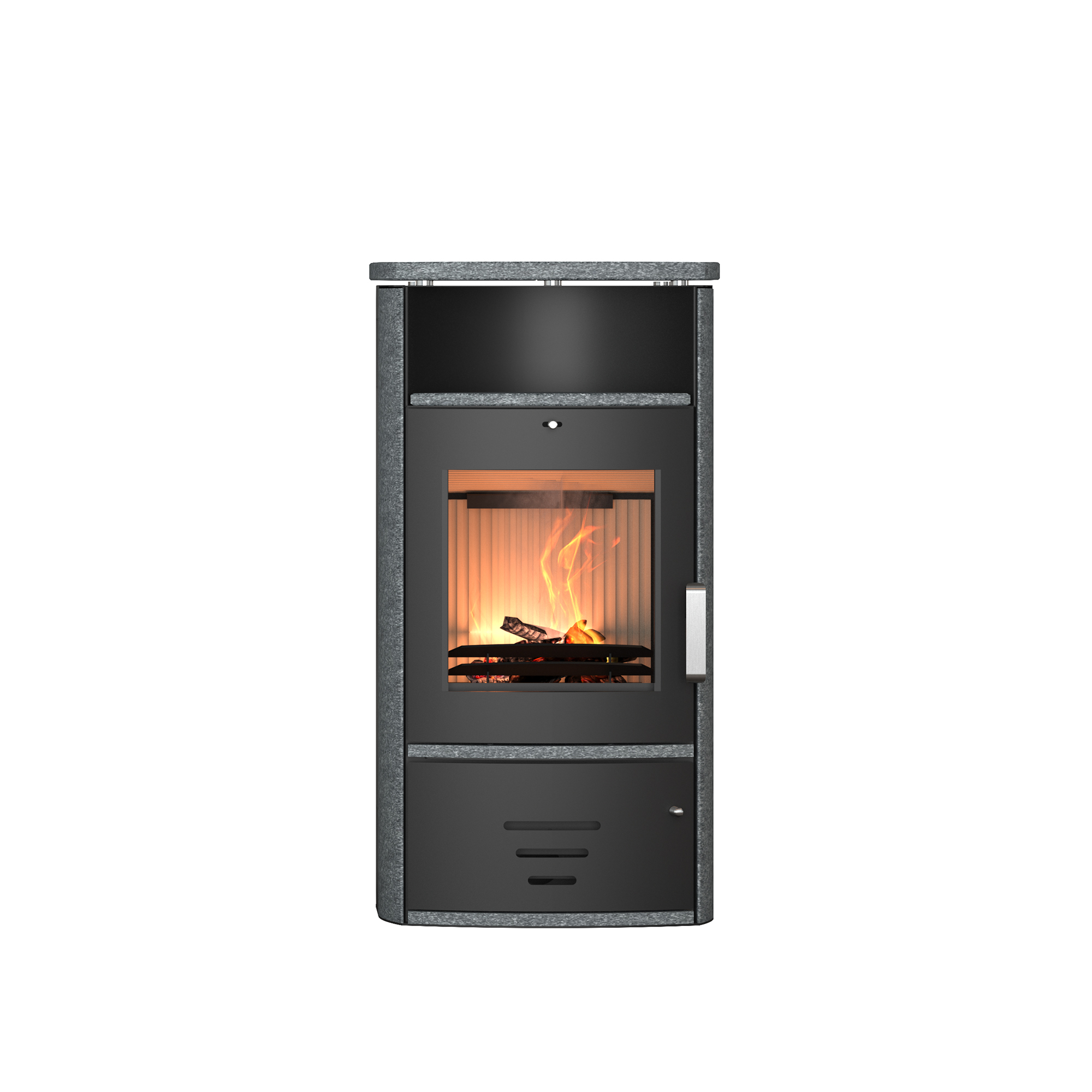 Kaminofen 'Modena 2.0' grau/schwarz 6,0 kW + product picture