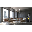 Verkleinertes Bild von Kaminofen 'Mailand' Naturstein/Stahl schwarz-grau 6 kW