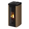 Pelletofen STEEL 9 in light bronze