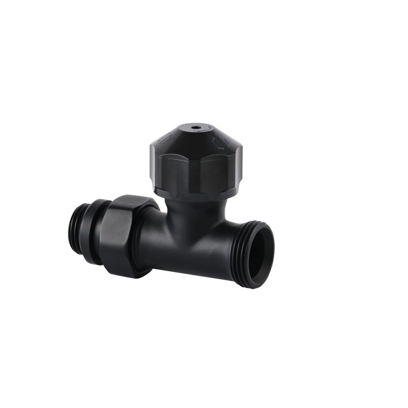 Schwarzes Thermostatventil Design DG