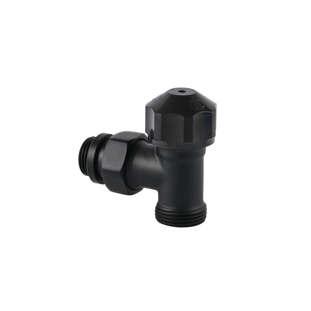 Schwarzes Thermostatventil Design ECK