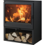 Kaminofen 'ACACIA' schwarz/metallic 9,8 kW