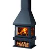 Kaminofen 'Canada' schwarz/metallic 8 kW