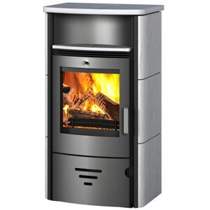 Kaminofen 'Turin 2.0 STS' schwarz/grau 6 kW