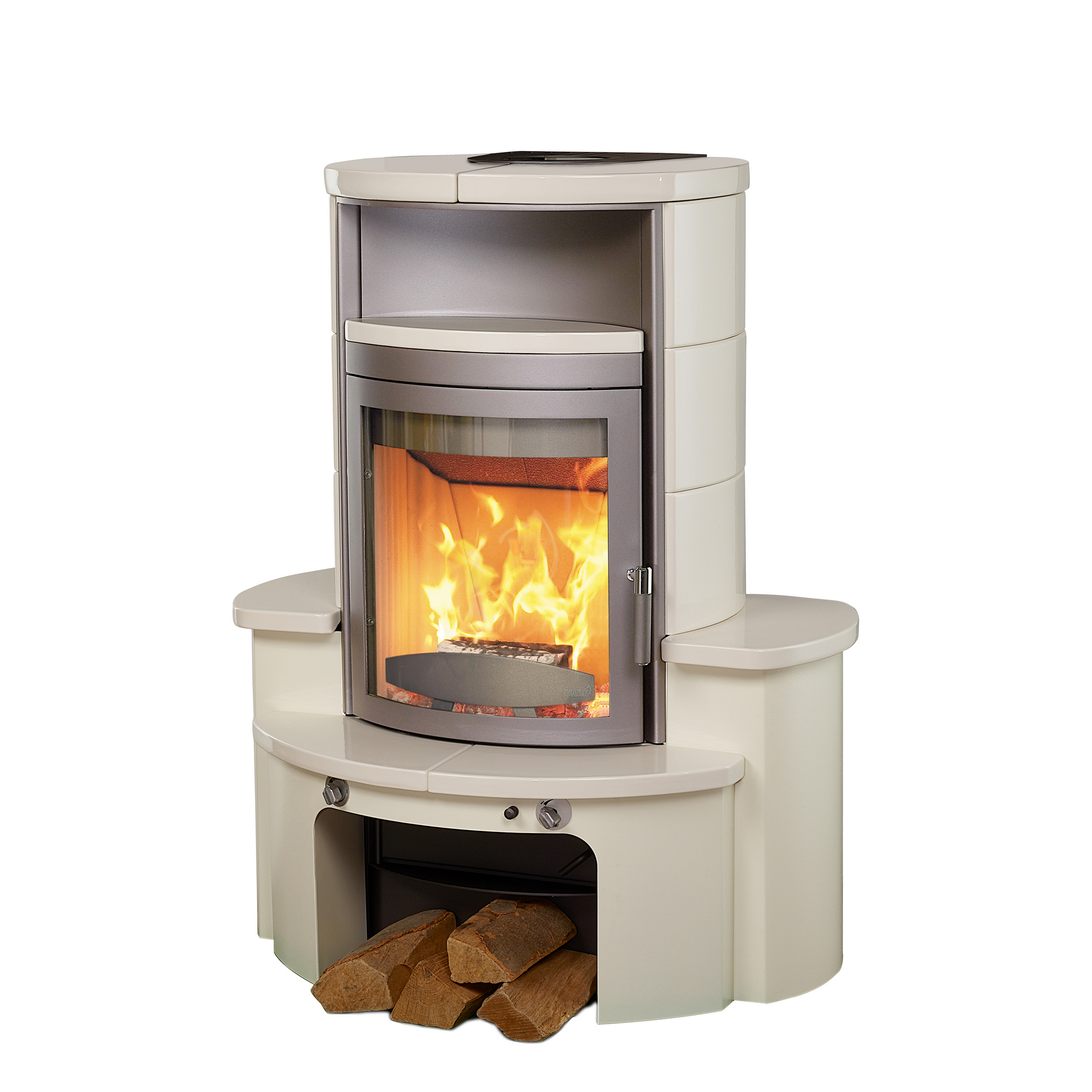 Kaminofen 'Avenso GT ECOplus' titan/creme-weiß 6 kW + product picture